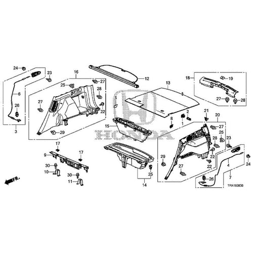 [NEW] JDM HONDA CR-V HYBRID RT5 2020 Side Lining GENUINE OEM