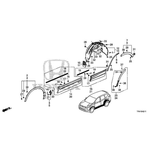 [NEW] JDM HONDA CR-V HYBRID RT5 2020 Side Sill Garnish/Protector GENUINE OEM