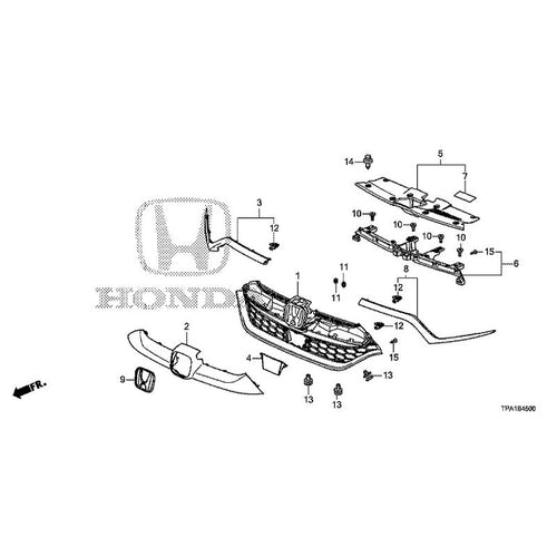 [NEW] JDM HONDA CR-V HYBRID RT5 2020 Front Grill GENUINE OEM
