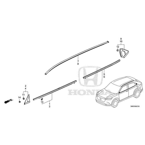 [NEW] JDM HONDA VEZEL RV3 2021 Molding GENUINE OEM