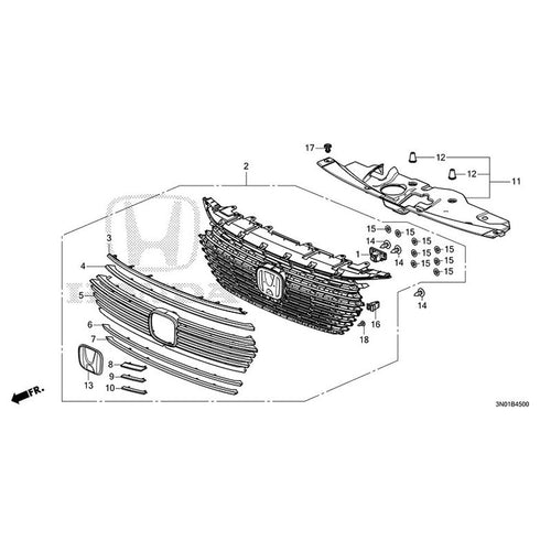 [NEW] JDM HONDA VEZEL e:HEV RV5 2021 Front Grill GENUINE OEM