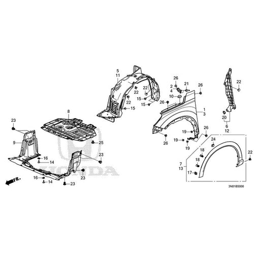 [NEW] JDM HONDA VEZEL e:HEV RV5 2021 Front Fenders GENUINE OEM