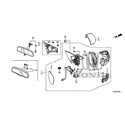 [NEW] JDM HONDA INSIGHT ZE4 2021 Mirrors GENUINE OEM