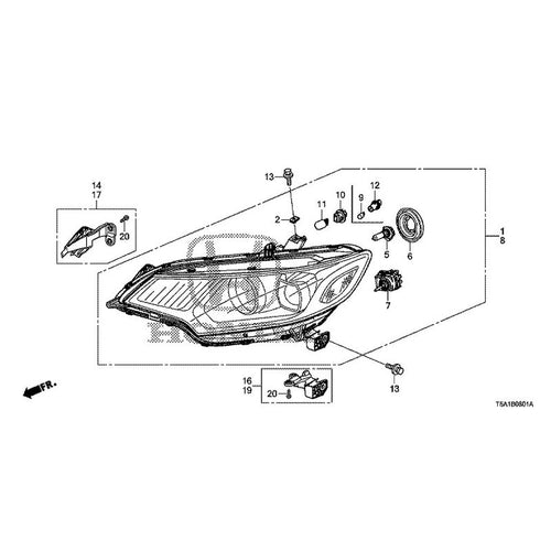 [NEW] JDM HONDA FIT GK5 2014 Headlight (2) GENUINE OEM
