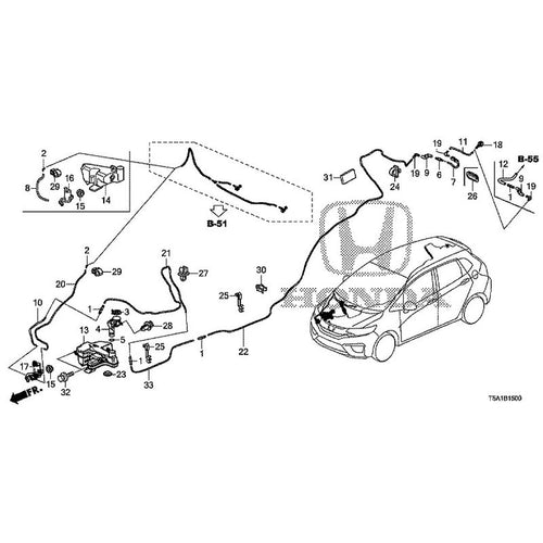[NEW] JDM HONDA FIT GK5 2014 Windshield Washer GENUINE OEM