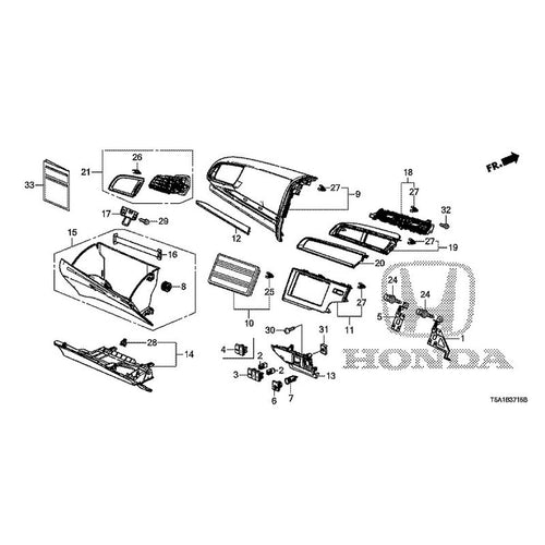 [NEW] JDM HONDA FIT GK5 2014 Instrument panel garnish (passenger side) GENUINE OEM