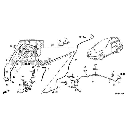 [NEW] JDM HONDA JADE FR5 2019 Windshield Washer GENUINE OEM