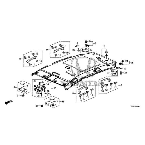 [NEW] JDM HONDA JADE FR5 2019 Roof Lining GENUINE OEM