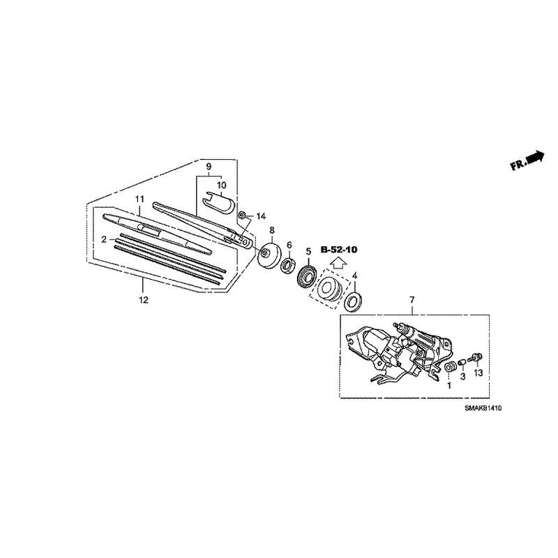 [NEW] JDM HONDA STREAM RN6 2013 Rear Windshield Wiper GENUINE OEM – JDM ...