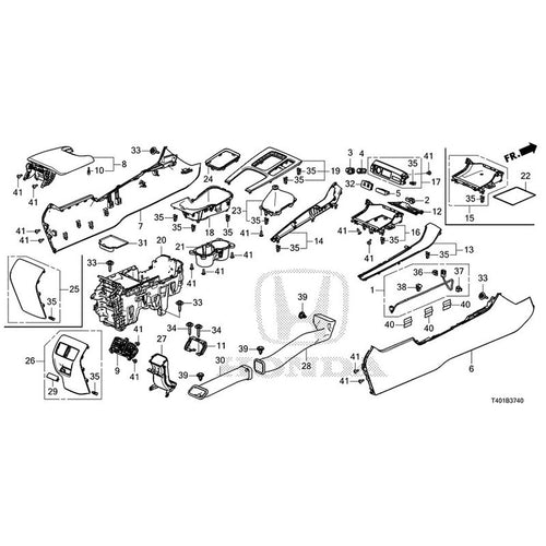 [NEW] JDM HONDA CIVIC FL1 2022 Console (MT) GENUINE OEM