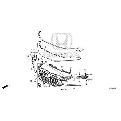 [NEW] JDM HONDA CIVIC FL1 2022 Front Grill GENUINE OEM