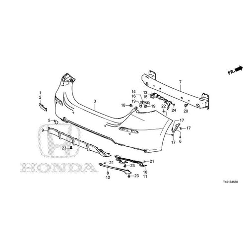 [NEW] JDM HONDA CIVIC FL1 2022 Rear Bumper GENUINE OEM