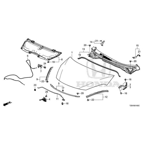 [NEW] JDM HONDA FIT e:HEV GR6 2021 Hood GENUINE OEM