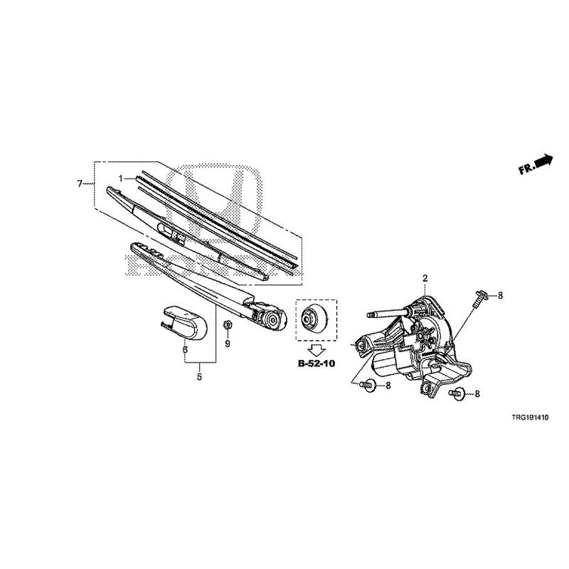 [NEW] JDM HONDA FREED+ HYBRID GB7 2020 Rear Windshield Wiper GENUINE OEM
