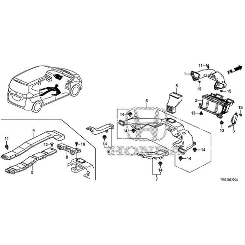[NEW] JDM HONDA FREED+ HYBRID GB7 2020 Duct GENUINE OEM