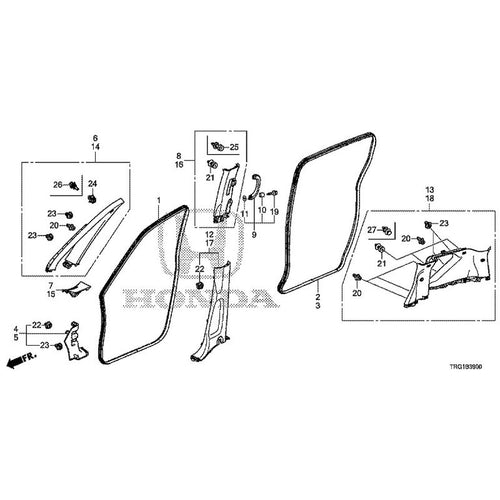 [NEW] JDM HONDA FREED+ HYBRID GB7 2020 Pillar Garnish GENUINE OEM