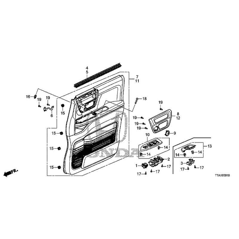 [NEW] JDM HONDA N-BOX CUSTOM JF3 2021 Front Door Lining GENUINE OEM ...