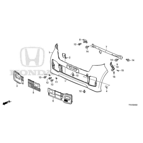 [NEW] JDM HONDA N-BOX CUSTOM JF3 2021 Front Bumper (3) GENUINE OEM