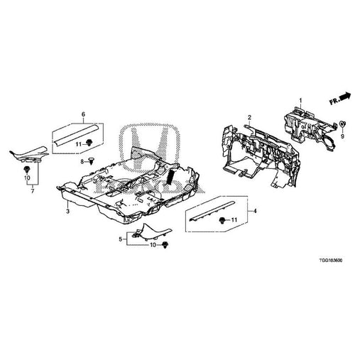 [NEW] JDM HONDA CIVIC FK8 2017 Floor Mat GENUINE OEM