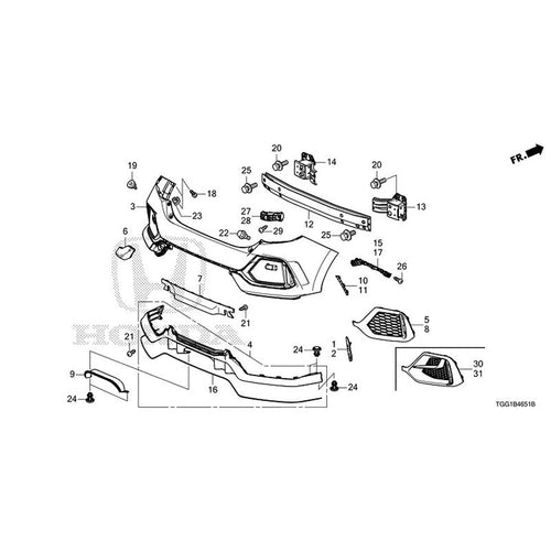 [NEW] JDM HONDA CIVIC FK8 2017 Rear Bumper (Type R) GENUINE OEM