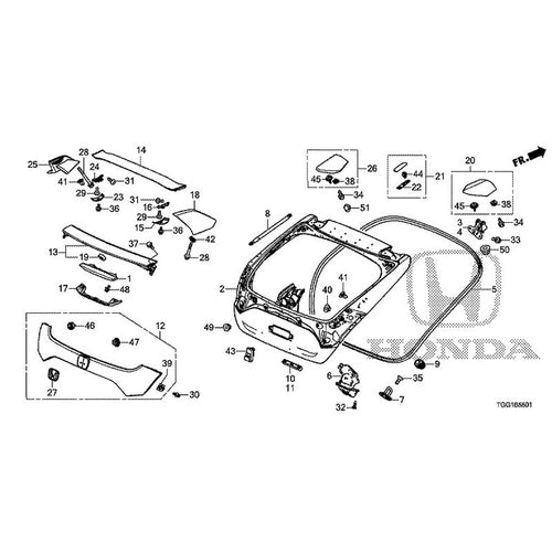 [NEW] JDM HONDA CIVIC FK8 2017 Tailgate (Type R) GENUINE OEM