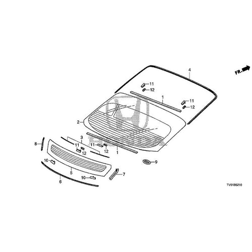[NEW] JDM HONDA CIVIC FK2 2015 Rear Windshield Glass GENUINE OEM