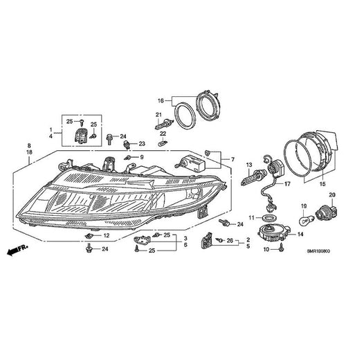 [NEW] JDM HONDA CIVIC FN2 2009 Headlight GENUINE OEM