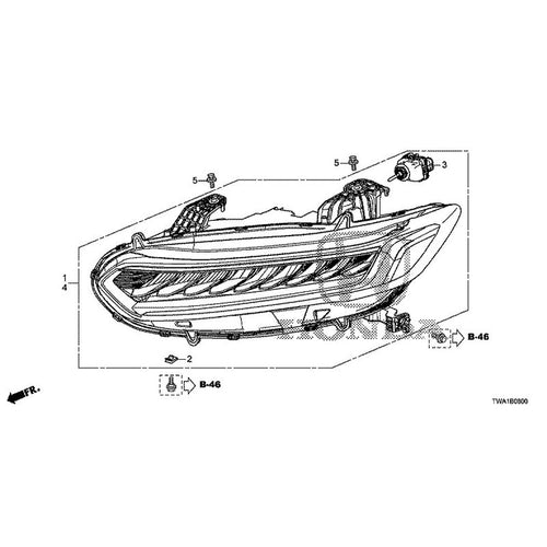 [NEW] JDM HONDA ACCORD CV3 2022 Headlight GENUINE OEM