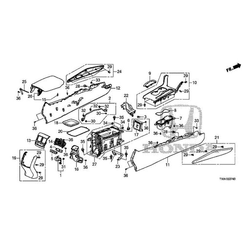 [NEW] JDM HONDA ACCORD CV3 2022 Console GENUINE OEM
