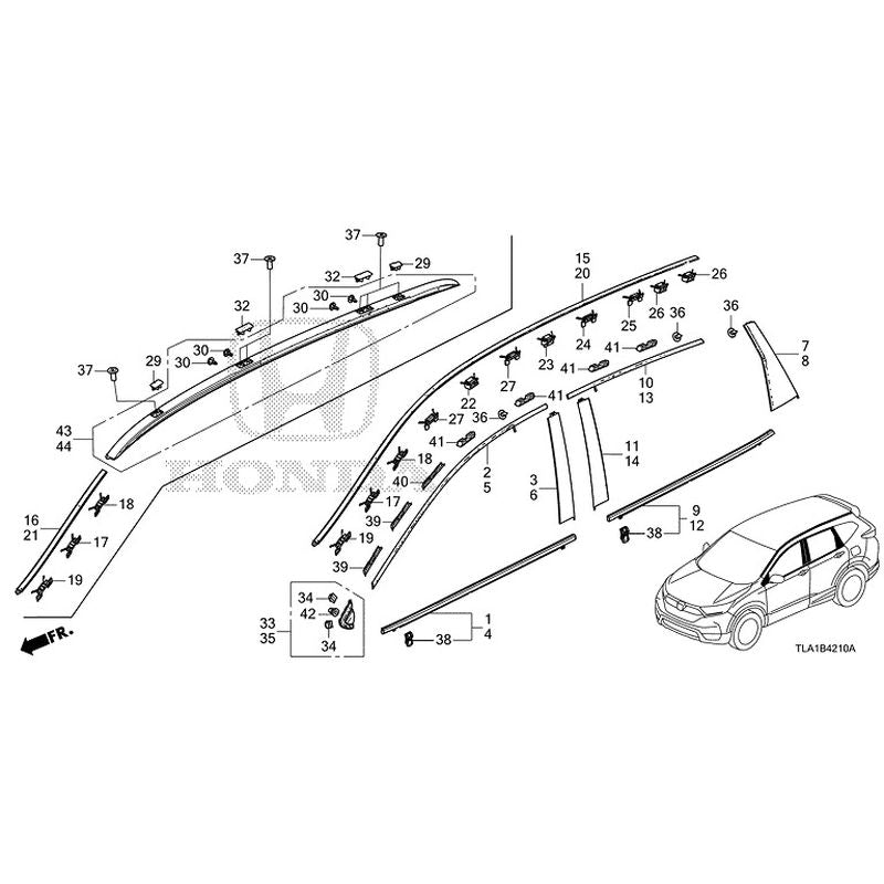 NEW] JDM HONDA CR-V RW1 2022 Molding GENUINE OEM – JDM Yamato