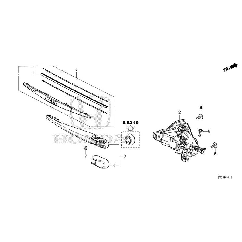 [NEW] JDM HONDA STEP WGN e:HEV RP8 2022 Rear Windshield Wiper GENUINE ...