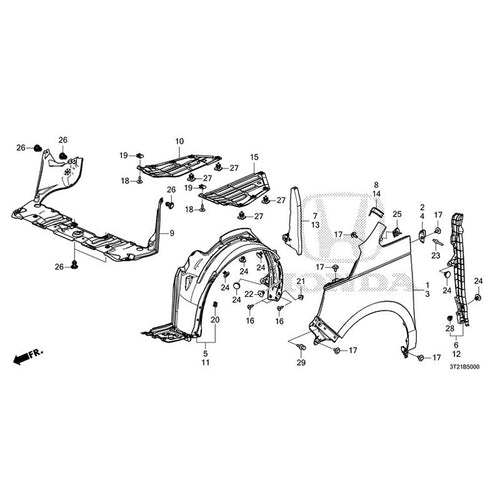 [NEW] JDM HONDA STEP WGN e:HEV RP8 2022 Front Fenders GENUINE OEM