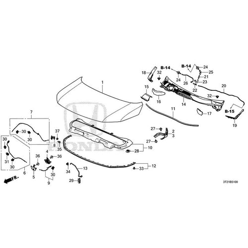 [NEW] JDM HONDA STEP WGN e:HEV RP8 2022 Hood GENUINE OEM