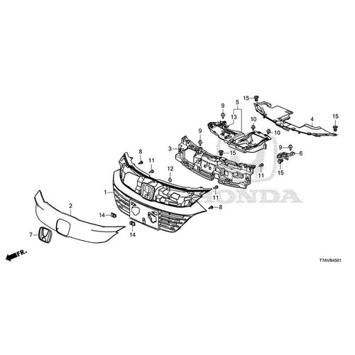 [NEW] JDM HONDA VEZEL RU1 2020 Front Grill (2) GENUINE OEM