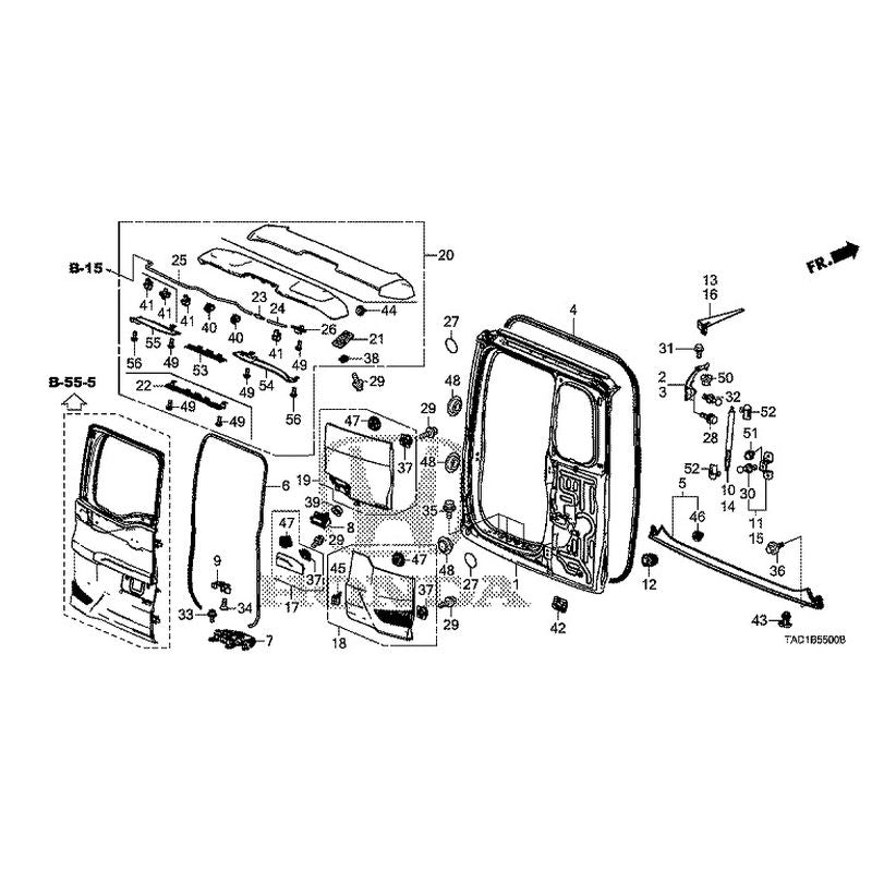 [NEW]JDMHONDASTEPWGNSPADARP52020Tailgate(1)GENUINEOEM