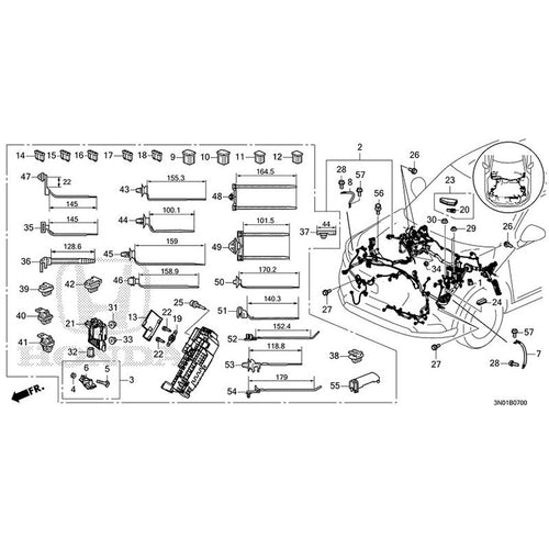 [NEW] JDM HONDA VEZEL e:HEV RV5 2021 Wiring Harness (1) GENUINE OEM
