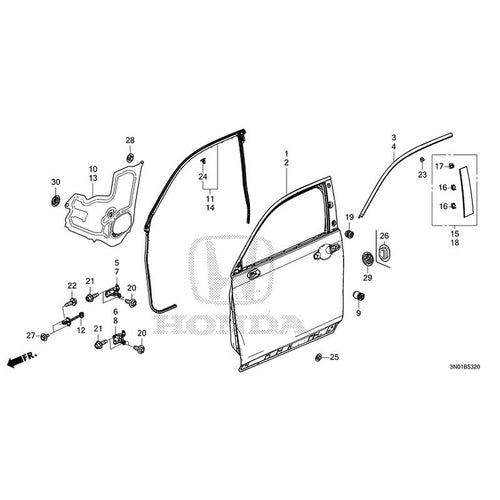 [NEW] JDM HONDA VEZEL e:HEV RV5 2021 Front Door Panel GENUINE OEM