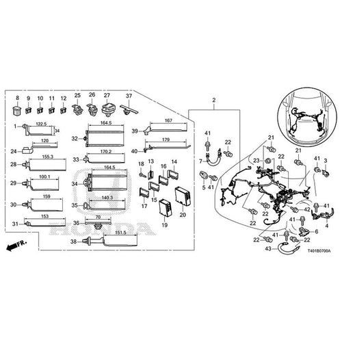 [NEW] JDM HONDA CIVIC FL5 2023 Wiring Harness (1) GENUINE OEM