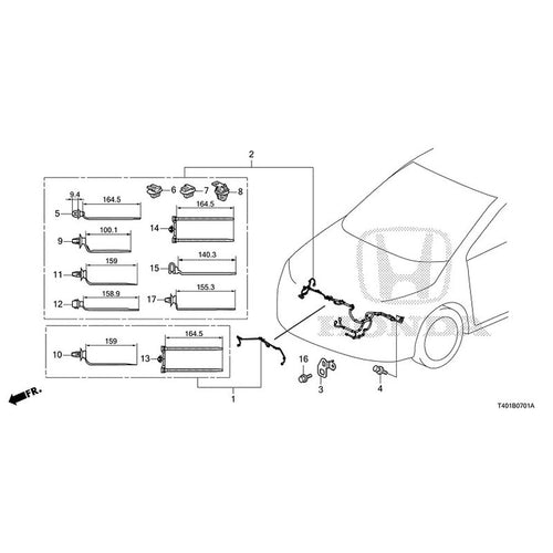 [NEW] JDM HONDA CIVIC FL5 2023 Wiring Harness (2) GENUINE OEM