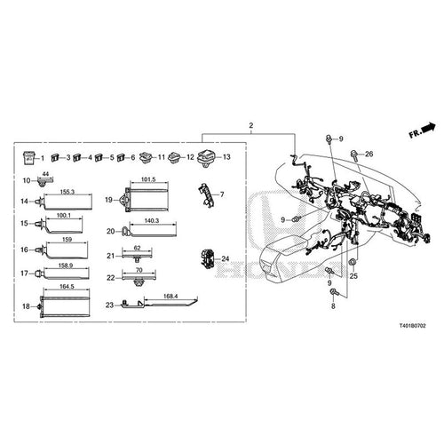 [NEW] JDM HONDA CIVIC FL5 2023 Wiring Harness (3) GENUINE OEM