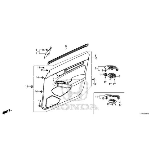 [NEW] JDM HONDA CIVIC FL5 2023 Front Door Lining GENUINE OEM