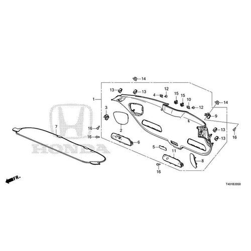[NEW] JDM HONDA CIVIC FL5 2023 Tailgate Lining GENUINE OEM