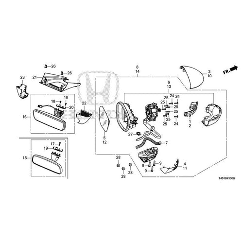 [NEW] JDM HONDA CIVIC FL5 2023 Mirrors GENUINE OEM