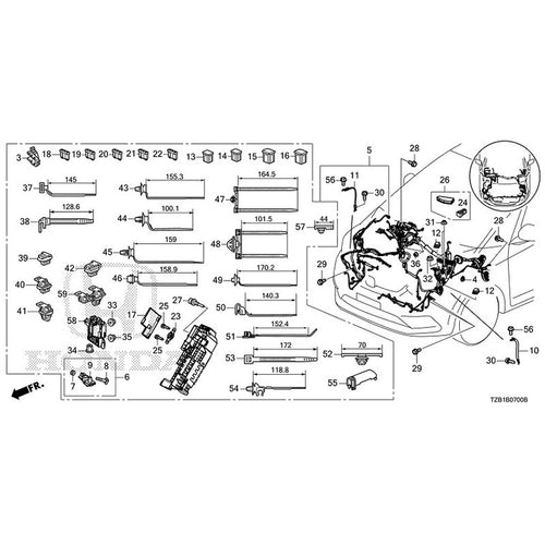 [NEW] JDM HONDA FIT e:HEV GR3 2023 Wiring Harness (1) GENUINE OEM