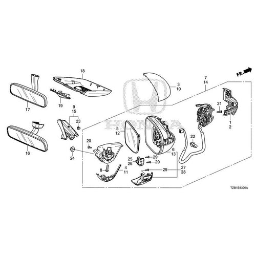[NEW] JDM HONDA FIT e:HEV GR3 2023 Mirrors GENUINE OEM