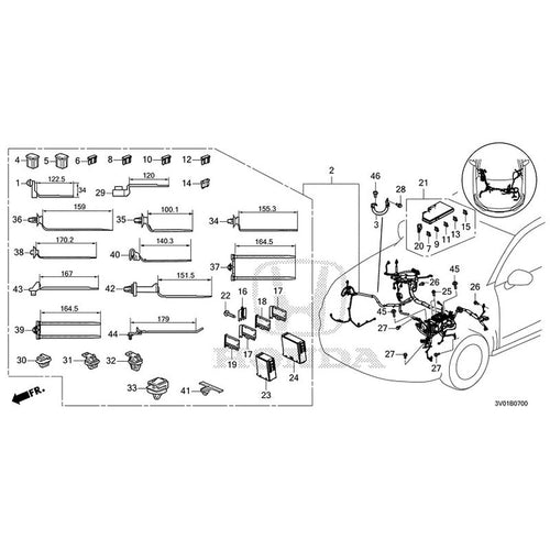 [NEW] JDM HONDA ZR-V RZ3 2023 Wiring Harness (1) GENUINE OEM