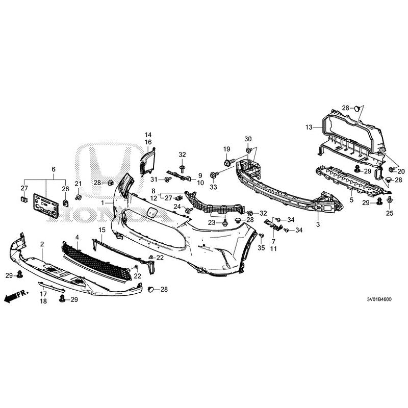 パーツ Yama NEW] JDM HONDA ZR-V RZ3 2023 Front Bumper GENUINE OEM – JDM Yamato
