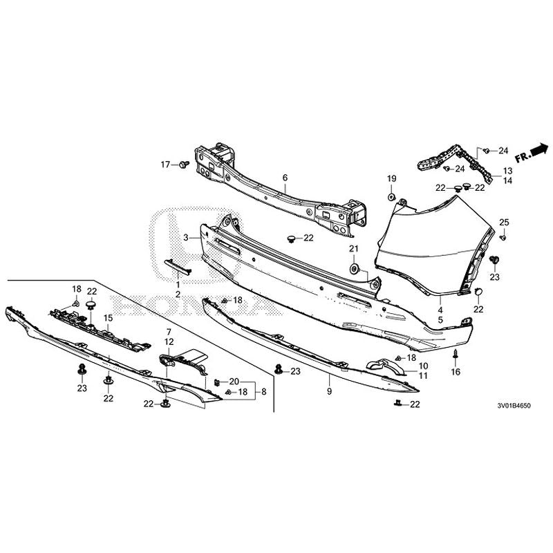 NEW] JDM HONDA ZR-V RZ3 2023 Rear Bumper GENUINE OEM – JDM Yamato