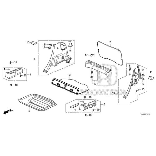 [NEW] JDM HONDA N-ONE JG3 2023 Side Lining GENUINE OEM