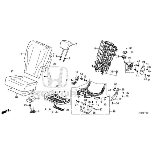 [NEW] JDM HONDA N-ONE JG3 2023 Rear Seat (L.) GENUINE OEM